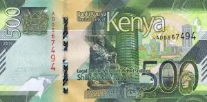Gallery image for Kenya p55: 500 Shillings from 2019