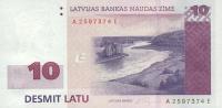 p50 from Latvia: 10 Latu from 2000