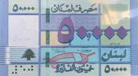 Gallery image for Lebanon p94c: 50000 Livres from 2016