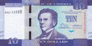 Gallery image for Liberia p32a: 10 Dollars