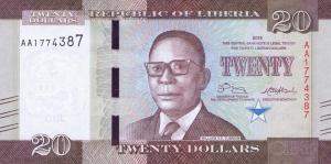 Gallery image for Liberia p33a: 20 Dollars