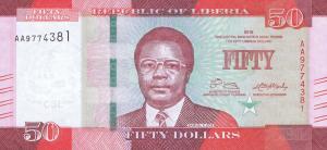 Gallery image for Liberia p34a: 50 Dollars