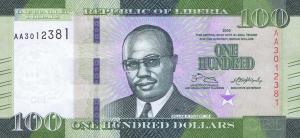 Gallery image for Liberia p35a: 100 Dollars