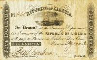 Gallery image for Liberia p9: 5 Dollars
