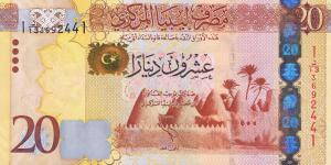 Gallery image for Libya p79a: 20 Dinars