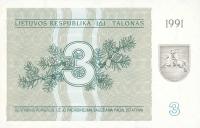 Gallery image for Lithuania p33b: 3 Talonas