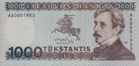 Gallery image for Lithuania p52a: 1000 Litu