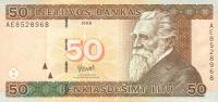 p61 from Lithuania: 50 Litai from 1998