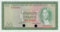 p51ct from Luxembourg: 50 Francs from 1961