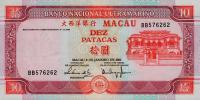 Gallery image for Macau p76a: 10 Patacas