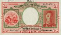 Gallery image for Barbados p5s: 20 Dollars