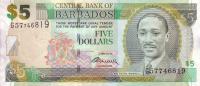Gallery image for Barbados p67c: 5 Dollars