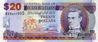 p69b from Barbados: 20 Dollars from 2009