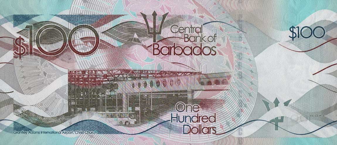 Back of Barbados p78b: 100 Dollars from 2016