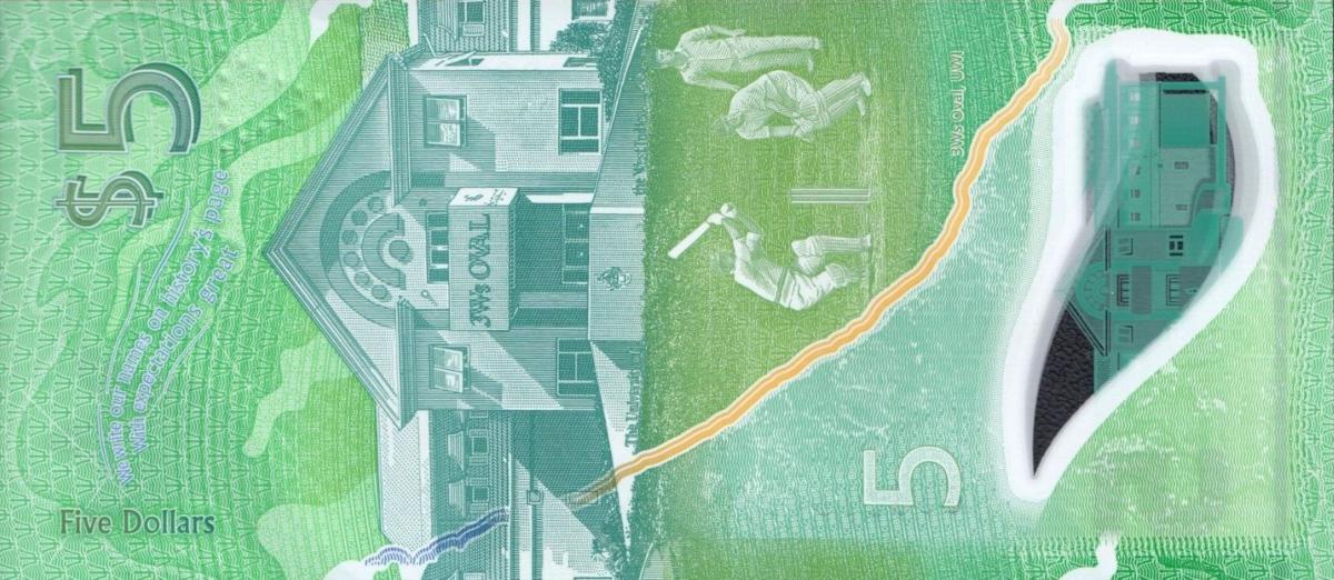 Back of Barbados p81: 5 Dollars from 2022