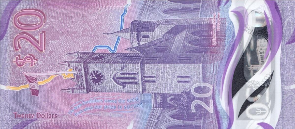 Back of Barbados p83: 20 Dollars from 2022