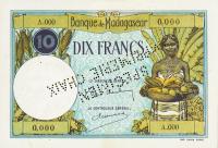 Gallery image for Madagascar p36s: 10 Francs