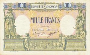Gallery image for Madagascar p42: 1000 Francs