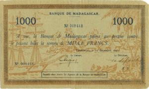 Gallery image for Madagascar p43a: 1000 Francs
