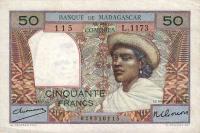 Gallery image for Madagascar p45a: 50 Francs