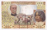 p49a from Madagascar: 5000 Francs from 1950
