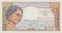 Gallery image for Madagascar p58a: 500 Francs
