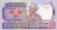 Gallery image for Madagascar p68a: 1000 Francs