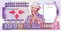 Gallery image for Madagascar p72a: 1000 Francs
