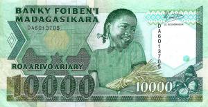 Gallery image for Madagascar p74a: 10000 Francs