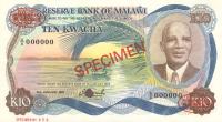 p16s from Malawi: 10 Kwacha from 1976