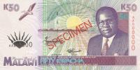 p33s from Malawi: 50 Kwacha from 1995