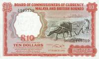 Gallery image for Malaya and British Borneo p9b: 10 Dollars