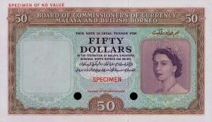 Gallery image for Malaya and British Borneo p4ct: 50 Dollars