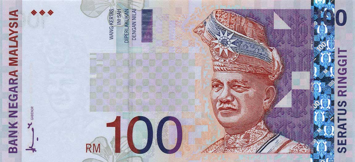 Front of Malaysia p44a: 100 Ringgit from 1998