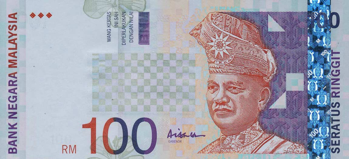 Front of Malaysia p44c: 100 Ringgit from 1999