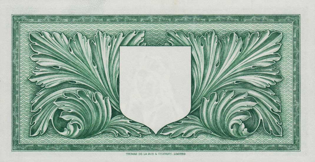 Back of Malta p23a: 10 Shillings from 1954