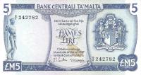 Gallery image for Malta p32d: 5 Lira