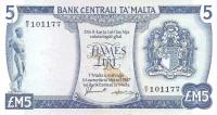 Gallery image for Malta p32e: 5 Lira