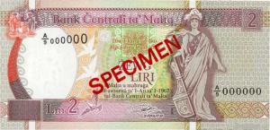 Gallery image for Malta p45s: 2 Lira