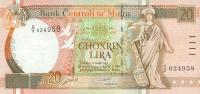 Gallery image for Malta p48a: 20 Lira