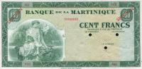 Gallery image for Martinique p19s: 100 Francs
