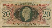 Gallery image for Martinique p24a: 20 Francs