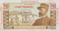 Gallery image for Martinique p29a: 20 Francs