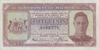 Gallery image for Mauritius p25a: 50 Cents
