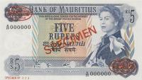 Gallery image for Mauritius p30s: 5 Rupees