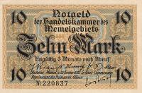 Gallery image for Memel p5a: 10 Mark from 1922