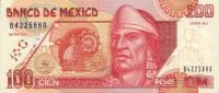 p108d from Mexico: 100 Pesos from 1999