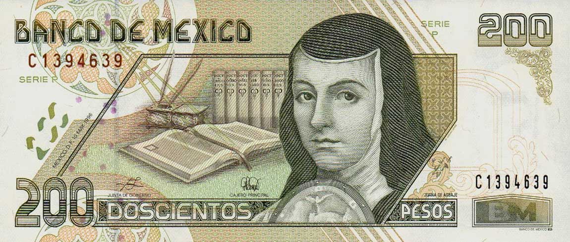 Front of Mexico p109b: 200 Pesos from 1996