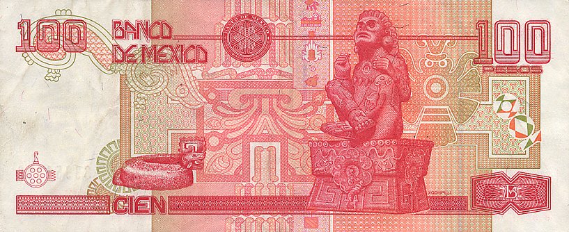 Back of Mexico p118a: 100 Pesos from 2000