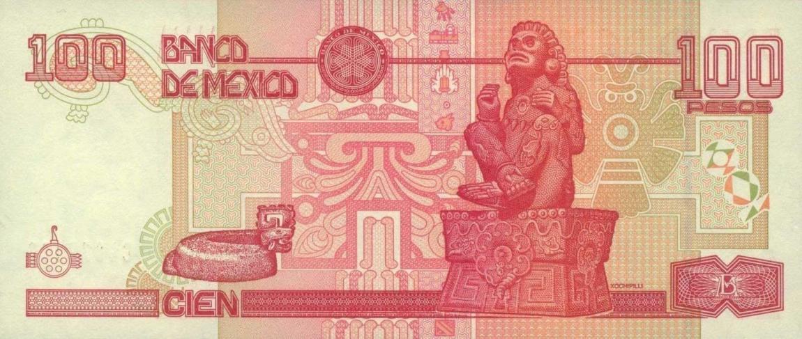 Back of Mexico p118f: 100 Pesos from 2004